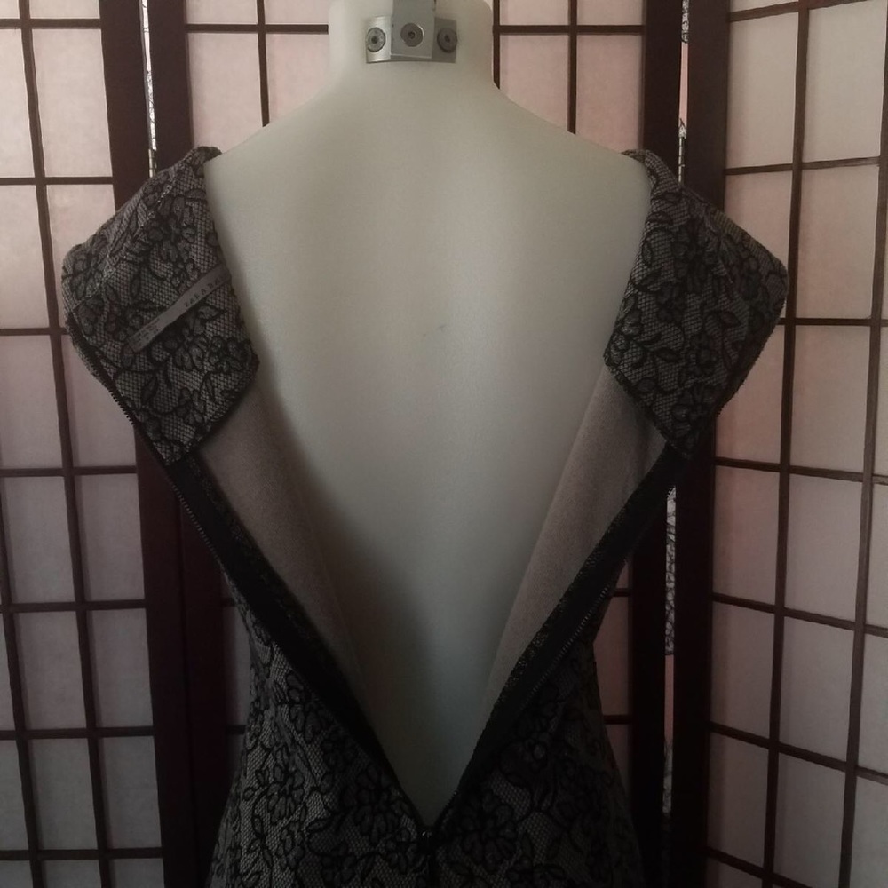 ZARA BLACK AND GRAY DRESS SIZEM - Picture 8 of 8